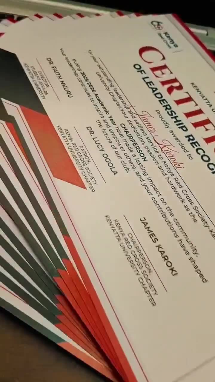 Printed certificates